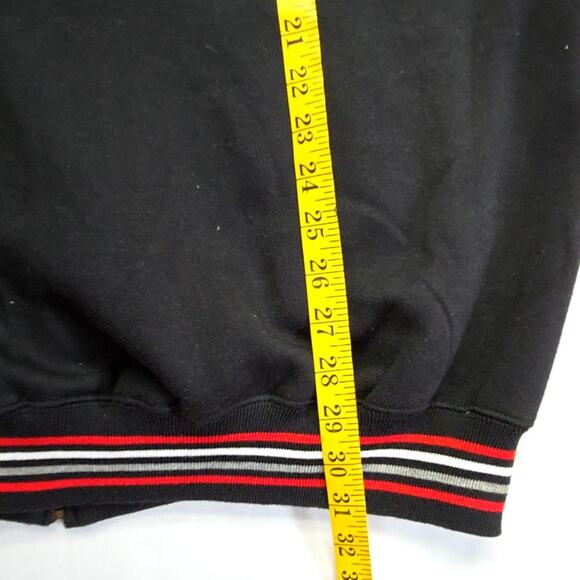 Ecko Unltd Hoodie Men's XL Black Zip Up Red Stripe Graphic Streetwear Jacket Y2K - Picture 11 of 11